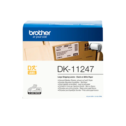 Brother DK-22247, Rolă de hârtie continuă originală  – negru pe alb [2]