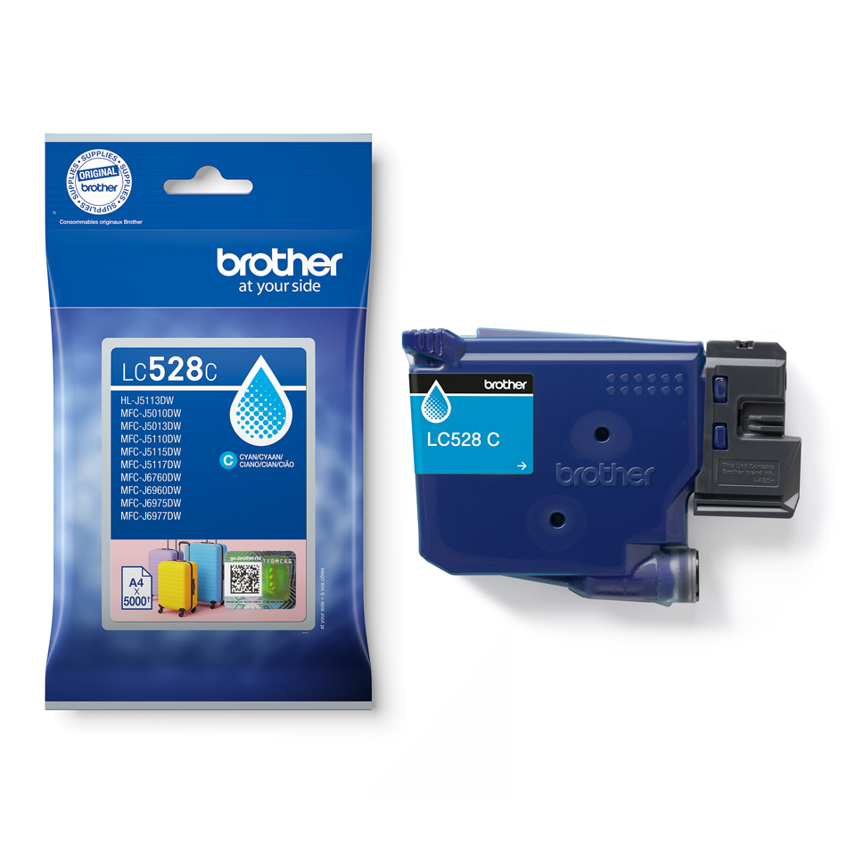 Brother LC528C, Cartus Original Cerneala Cyan [3]