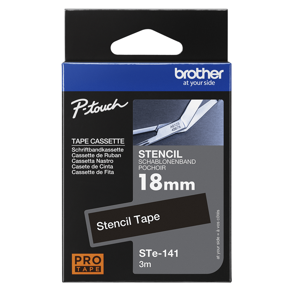 Brother STe-141 Bandă Șablon Originală 18mm - Etichetare Precisă și Profesională [4]