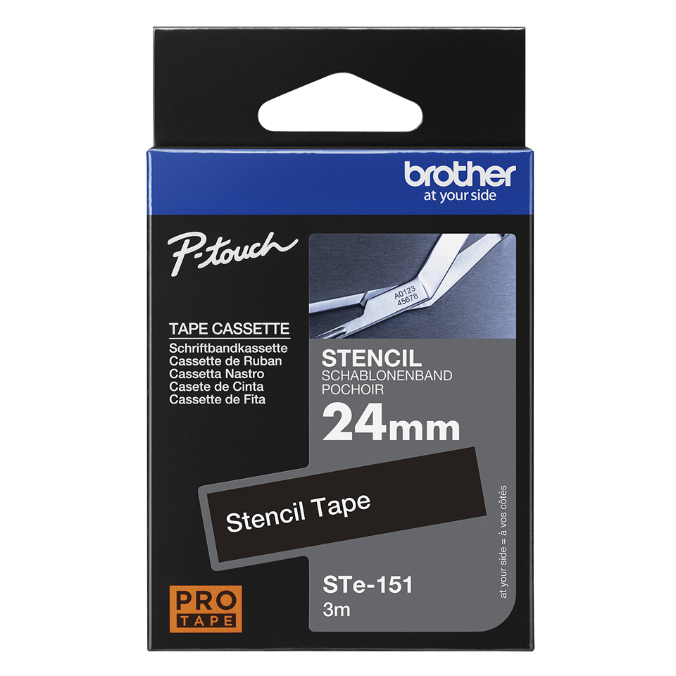 Brother STe-151 Bandă Șablon Originală 24mm - Etichetare Precisă și Durabilă [3]