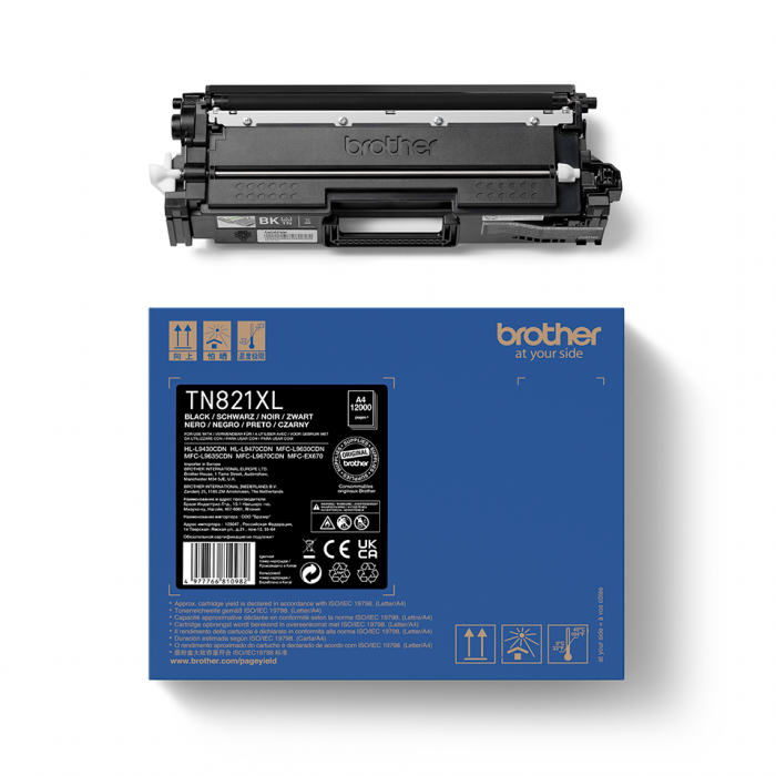 Brother TN-821XLBK, Cartuș de toner original negru de mare capacitate [3]