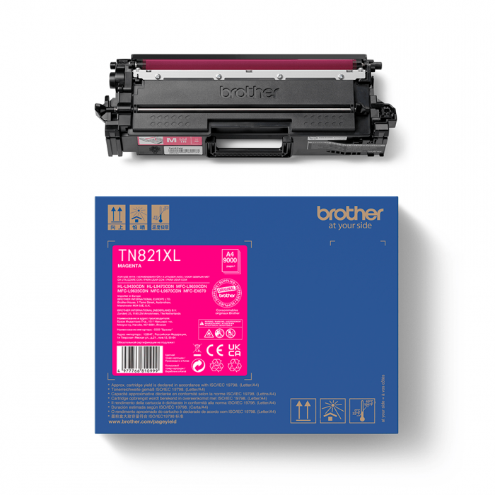 Brother TN-821XLM , Cartuș de toner original magenta de mare capacitate [3]