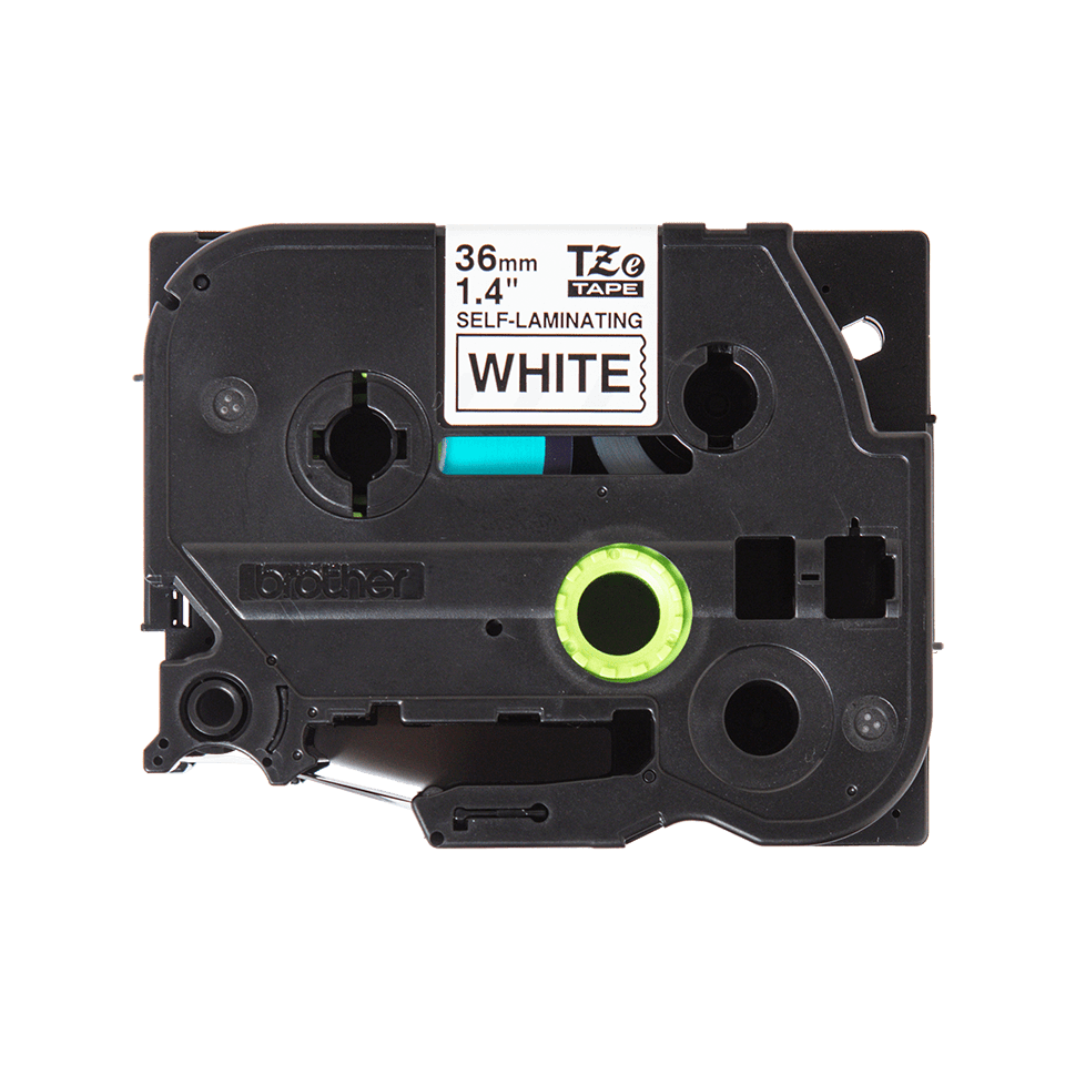 Brother TZe-SL261 Bandă Etichete cu Auto-laminare 36mm, Negru pe Alb - Etichetare Durabilă și Clară [2]
