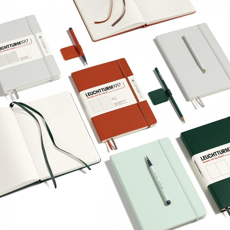 Caiet A5 DR Cop. Rigida Rosu Leuchtturm [7]