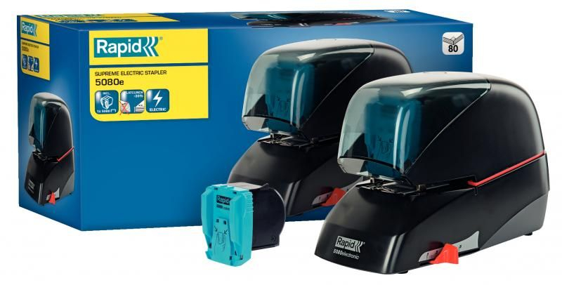 Capsator Electric 80 Coli Supreme 5080E Negru Rapid [2]