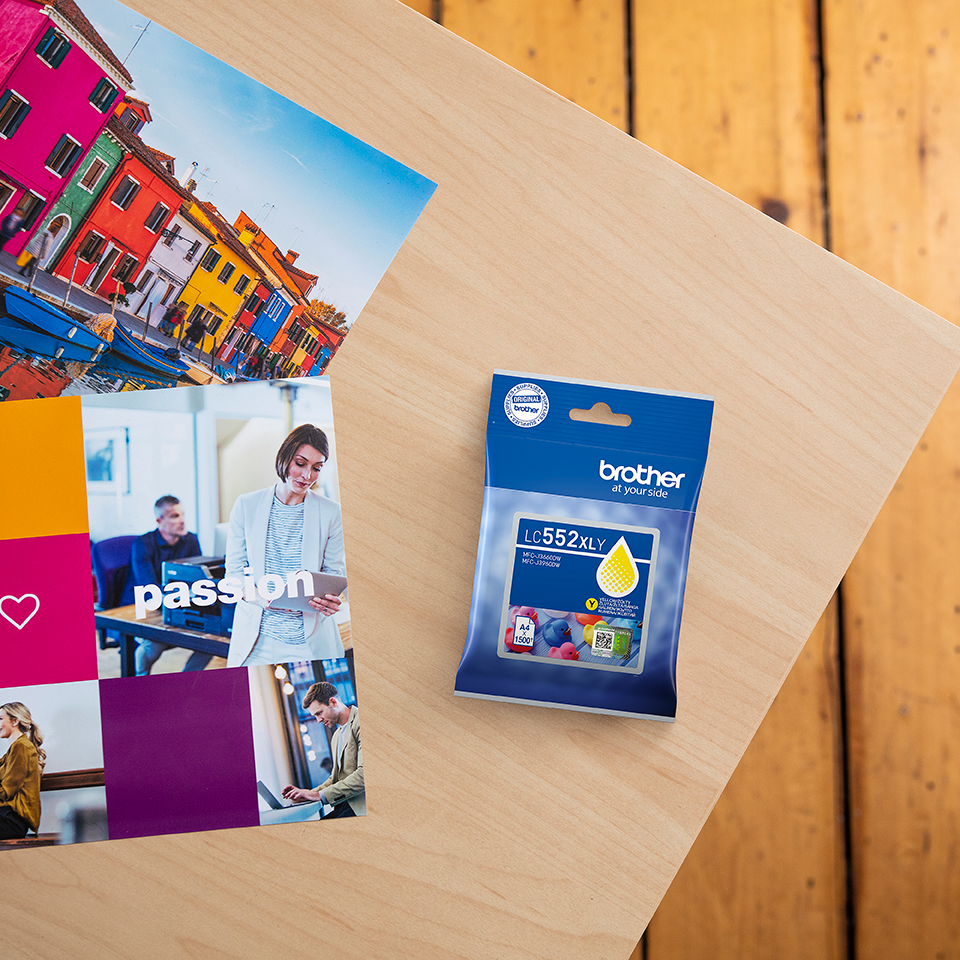 Cartuș de cerneală Brother LC552XLY original – Yellow [4]