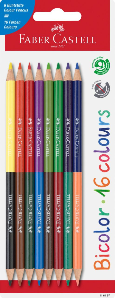 CREIOANE COLORATE BICOLORE 8*2 FABER-CASTELL [1]
