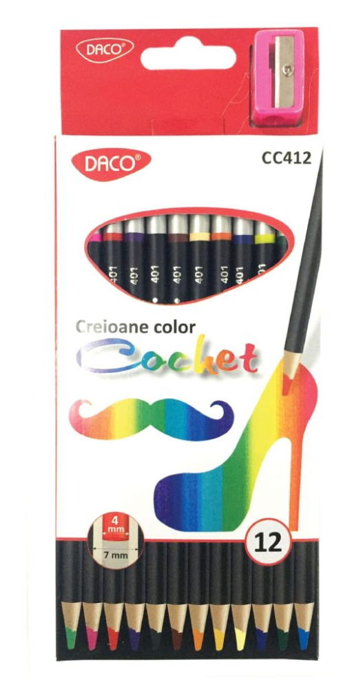 Creion color 12 culori Cochet DACO [6]