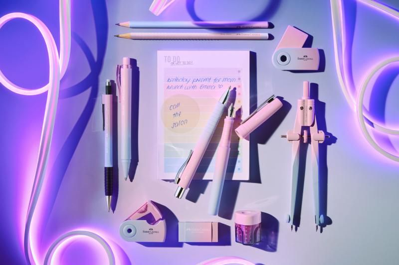 CREION GRAFIT B GRIP 2001 FLOW ROZ-BLEU FABER-CASTELL [3]