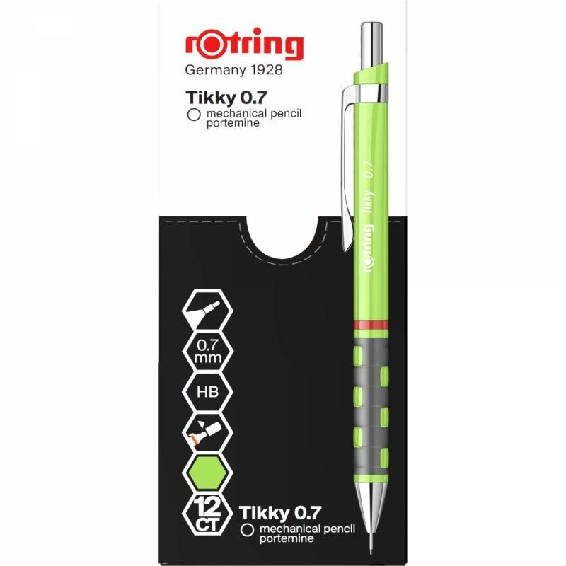 CREION MECANIC 0.7MM TIKKY 3 VERDE DESCHIS ROTRING [3]