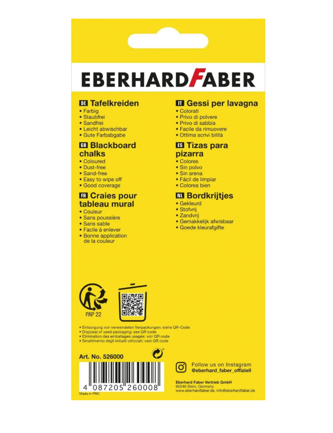 Creta colorată Colori, 12buc/cutie, Eberhard Faber [2]