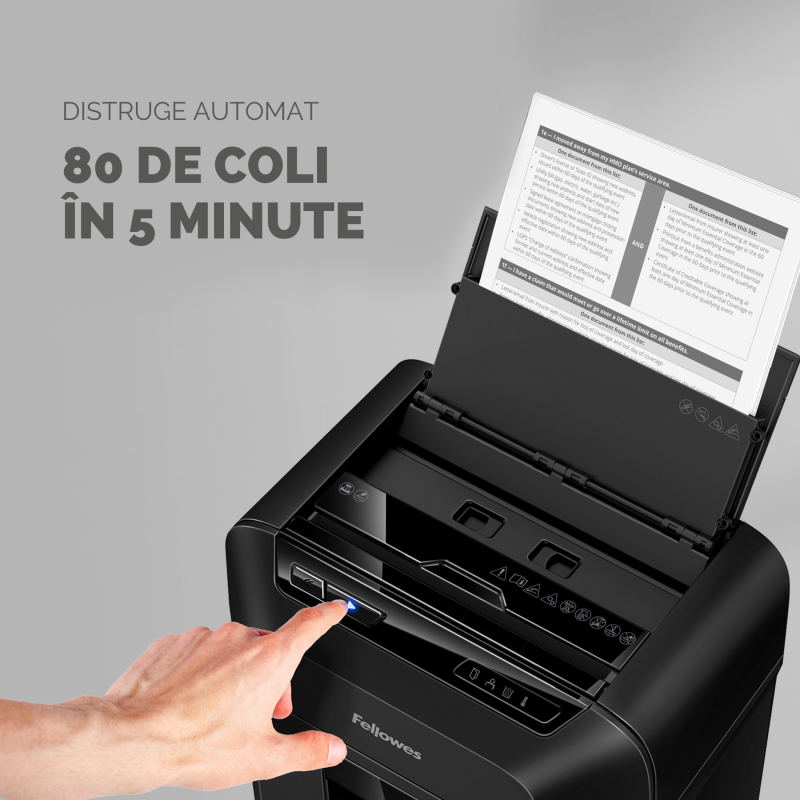 Distrugator Doc Automat 80M Mini-cut Fellowes [7]