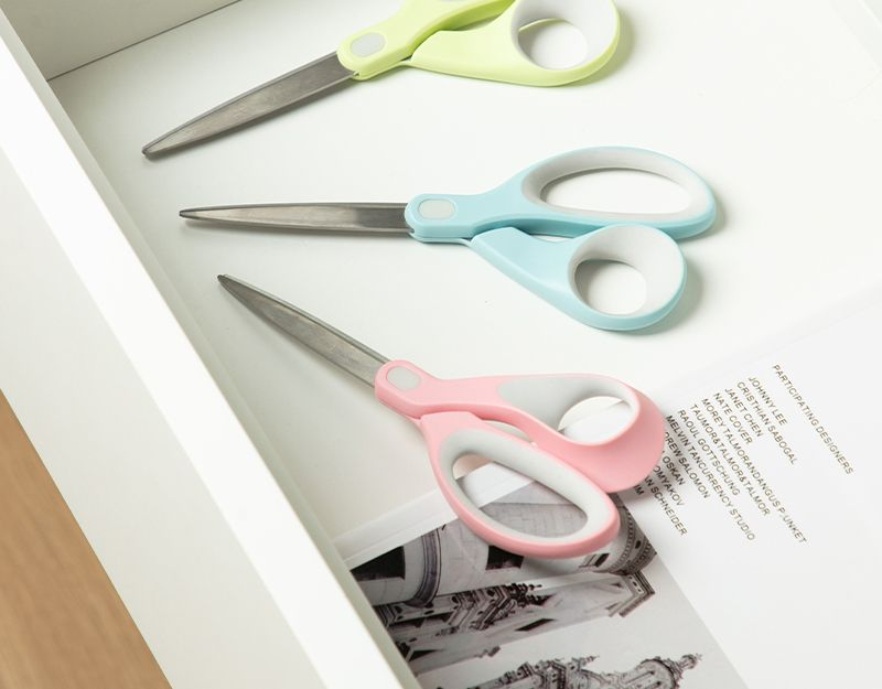 Foarfeca Birou 18Cm Culori Pastel Longreen Pl Reciclat Deli [7]