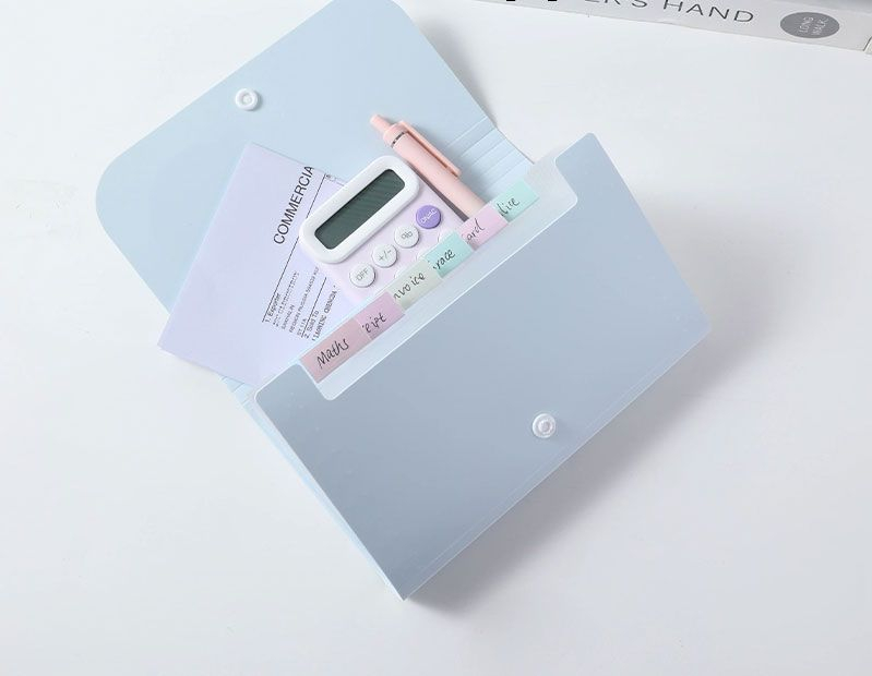 MAPA PLASTIC A6 12 SEPARATOARE PASTEL DELI [4]
