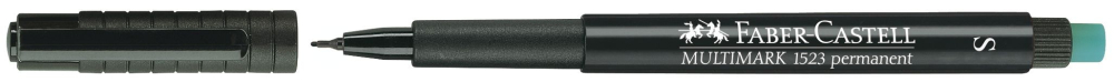MARKER PERMANENT NEGRU S MULTIMARK FABER-CASTELL [3]