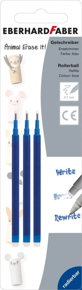 MINA ROLLER 0.7 MM ALBASTRA 3/SET ERASABLE EBERHARD FABER [5]