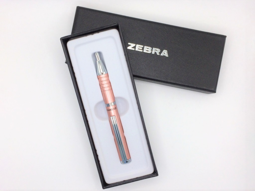 Pix albastru retrectabil metalic Zebra [3]