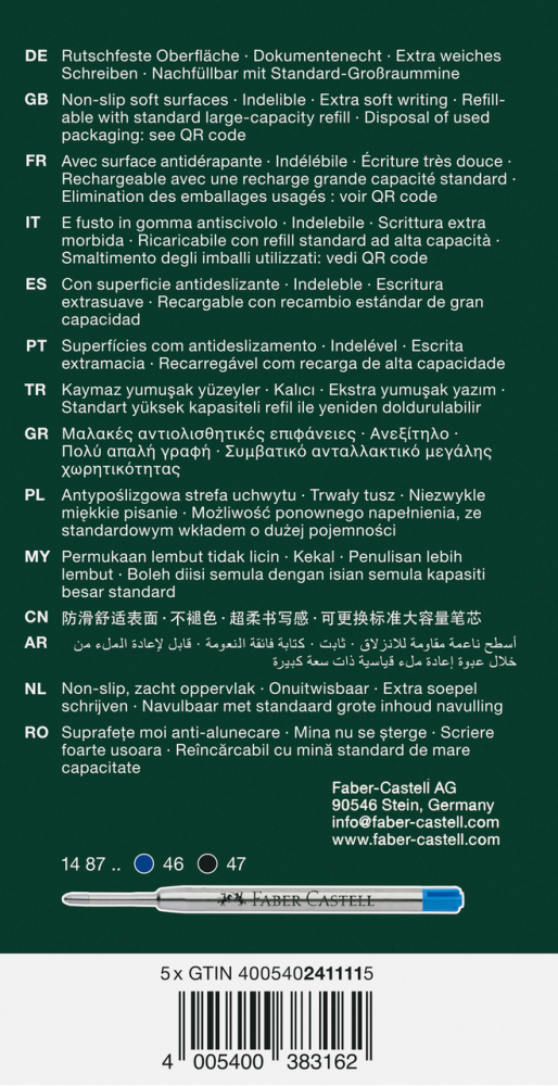 PIX CU MECANISM BLEUMARIN AMURG POLY BALL XB URBAN 2025 FABER-CASTELL [4]