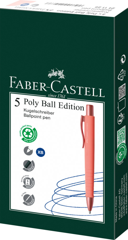 PIX CU MECANISM CORAL POLY BALL XB URBAN 2025 FABER-CASTELL [3]