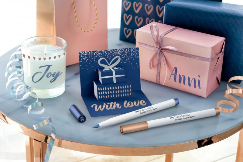 SET 6 MARKERE CREATIVE GOLDFABER CULORI METALIZATE HAPPY CELEBRATION FABER-CASTELL [2]