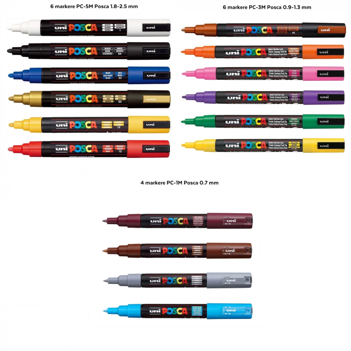 Set Markere UNI Posca 003, 16 buc/penar [3]