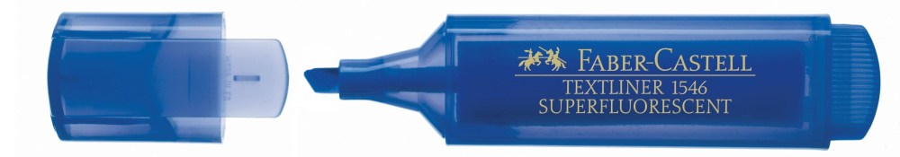TEXTMARKER ALBASTRU SUPERFLUORESCENT 1546 FABER-CASTELL [2]