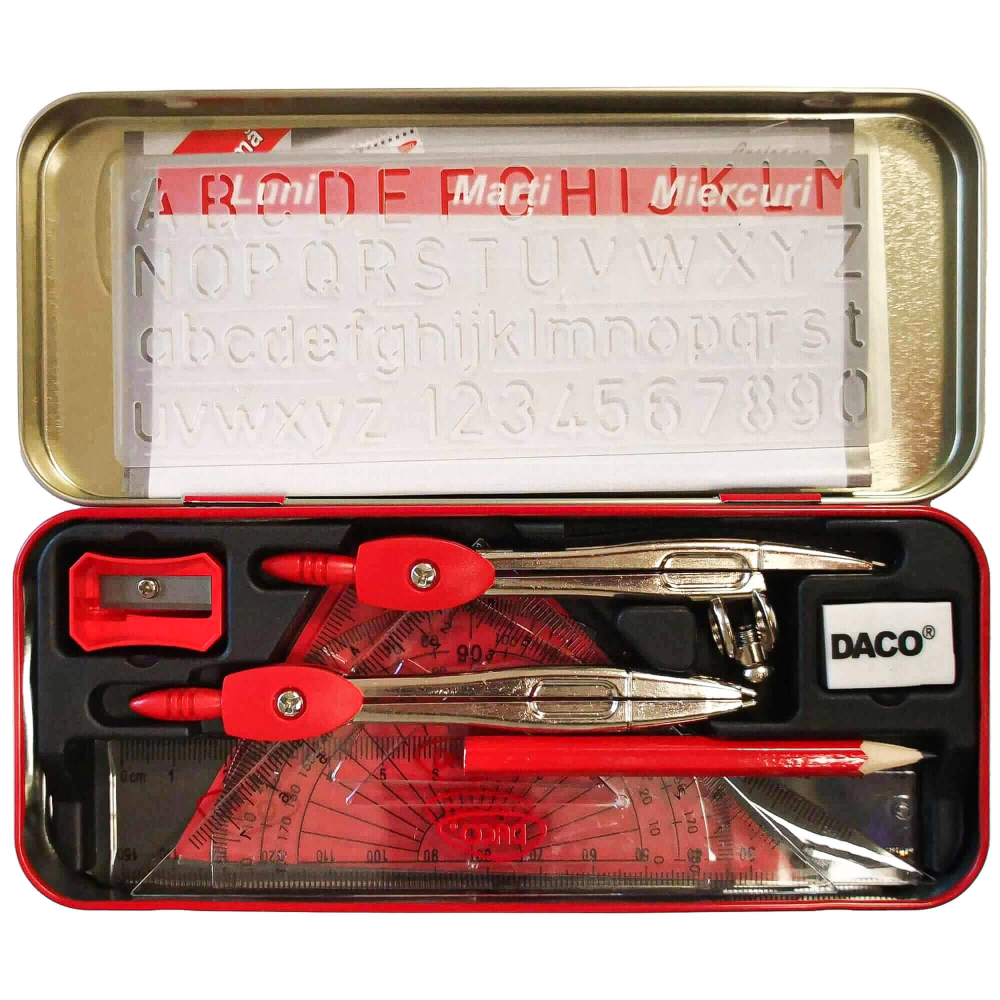 Trusa Geometrie Metalica Math Set DACO [4]