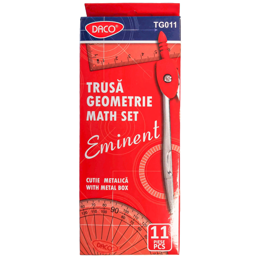 Trusa Geometrie Metalica Math Set DACO [2]