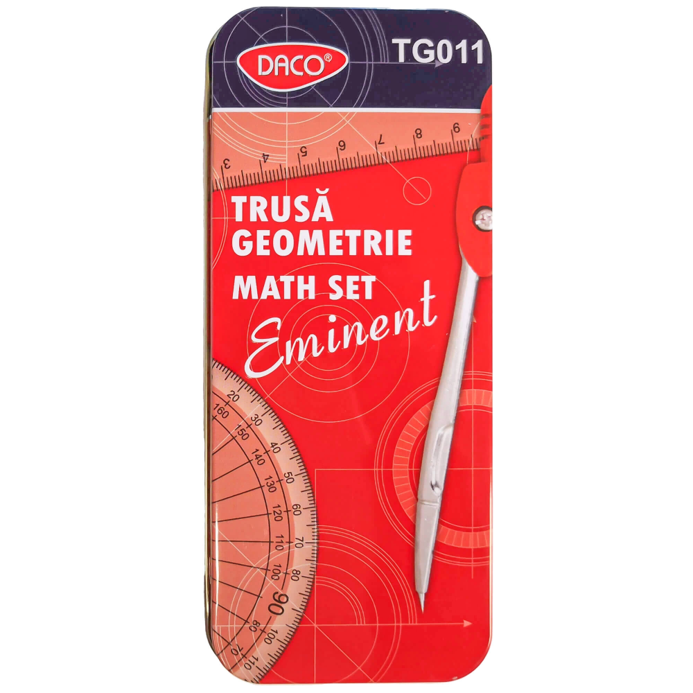 Trusa Geometrie Metalica Math Set DACO [3]