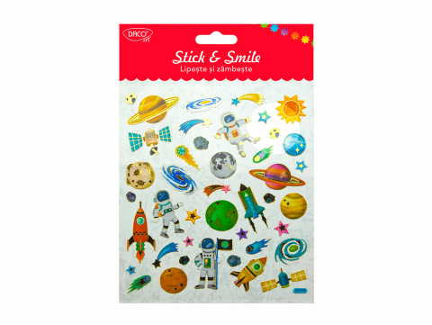 Articole Creative și Craft - Abtibild - AB073 Cosmos Stik&Smile DACO