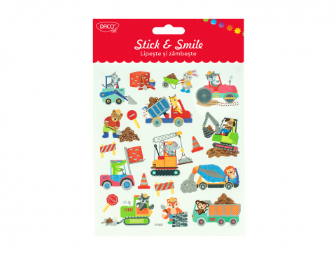 Articole Creative și Craft - Abtibild - AB097 Utilaje Stick&Smile DACO