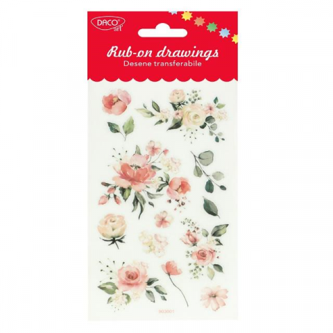 Etichete Autocolante - Abtibild - AB106 Roze Desene Transferabile DACO