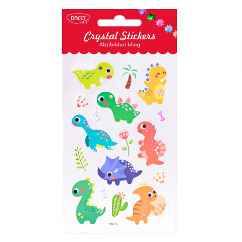 Articole Creative și Craft - Abtibild - AB159 Dinozauri Bling DACO