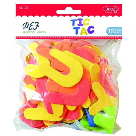 Articole Creative și Craft - Accesorii Craft - AD129 Litere Spuma DACO