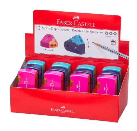 ASCUTITOARE PLASTIC DUBLA SLEEVE TREND 2019 FABER-CASTELL [1]