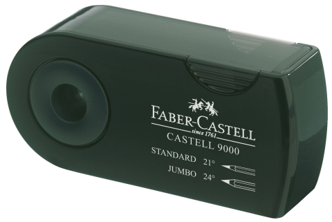 ASCUTITOARE PLASTIC DUBLA SLEEVE VERDE FABER-CASTELL [1]