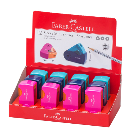 Ascuţitori - ASCUTITOARE PLASTIC SIMPLA SLEEVE-MINI TREND 2019 FABER-CASTELL