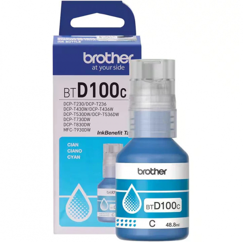 Flacoane Cerneală - Brother BTD100C, Flacon Original Cerneală Cyan