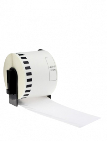 Consumabile echipamente de etichetat - DK-22205,  Rolă Continuă Etichete, negru pe alb, 62mm/30.48m
