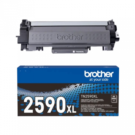 Brother TN-2590XL, Cartuș Original Toner Negru [2]