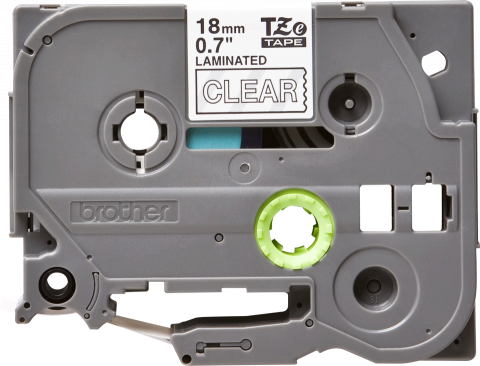 Brother TZe-145, Bandă Etichete Laminată, alb pe transparent, 18mm [1]