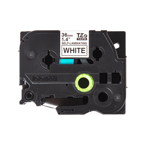 Brother TZe-SL261 Bandă Etichete cu Auto-laminare 36mm, Negru pe Alb - Etichetare Durabilă și Clară [1]