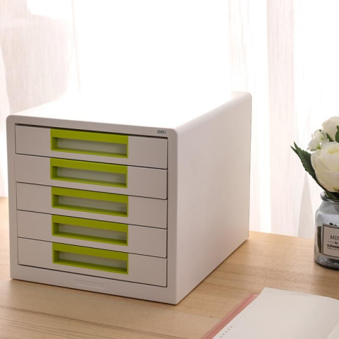 Cabinet 5 Sertare Alb/vernil Deli [3]