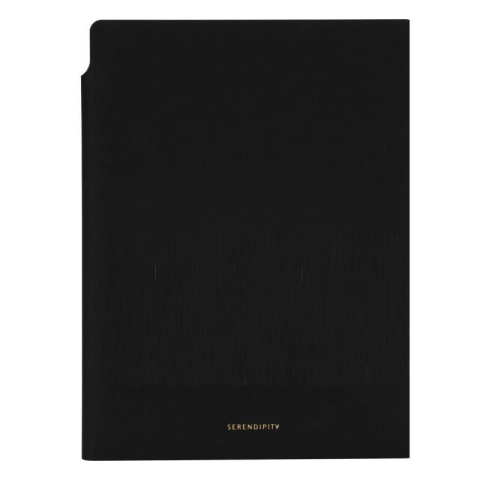 Papetărie / Birotică - Caiet Birou A5 112F 80g DR Cop Piele Negru N141L Deli