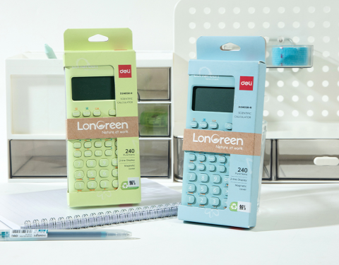 Calculator Stiintific 12Dig 240F Longreen 75% Pl Reciclat Deli [3]