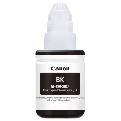 Flacoane Cerneală - Canon GI-490 PGBK, Flacon Original Cerneala Black
