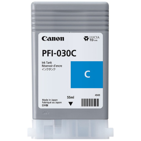 Cartuse cerneala [NOU] - Canon PFI-030C — Cartus cerneala Cyan 55ml