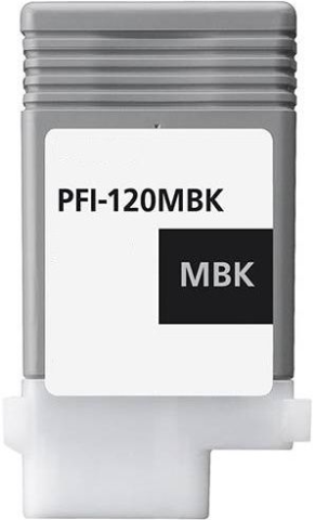Flacoane Cerneală - Canon PFI-120 MBK, Cartus Original Cerneala Matte Black 130 ml
