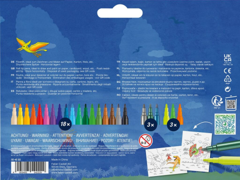 CARIOCA 18+6 CULORI DINOZAURI FABER-CASTELL [1]