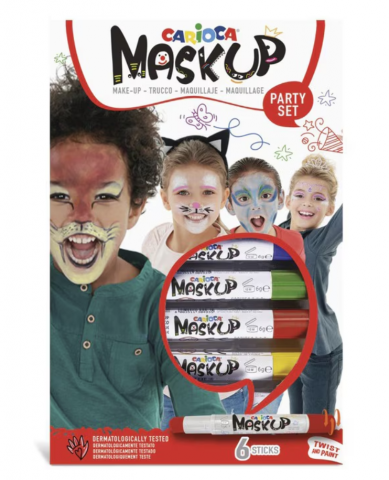 Papetărie / Birotică - Carioci pictura pe fata Mask-Up Party 6/set Carioca